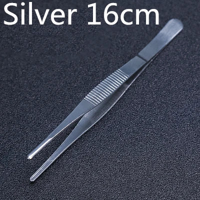 Stainless Steel Kitchen & Bar Tweezer Food Tongs Kitchen Cooking Medical Tweezer Copper/Gold/Black Plated Bar Tool