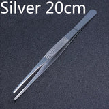 Stainless Steel Kitchen & Bar Tweezer Food Tongs Kitchen Cooking Medical Tweezer Copper/Gold/Black Plated Bar Tool