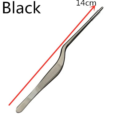 Stainless Steel Kitchen & Bar Tweezer Food Tongs Kitchen Cooking Medical Tweezer Copper/Gold/Black Plated Bar Tool