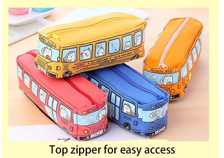 1 Pcs Colors Large Capacity Pencil Case Kawaii Pencilcase School Pen Case Supplies Pencil Bag School Box Pencils Pouch Stationer