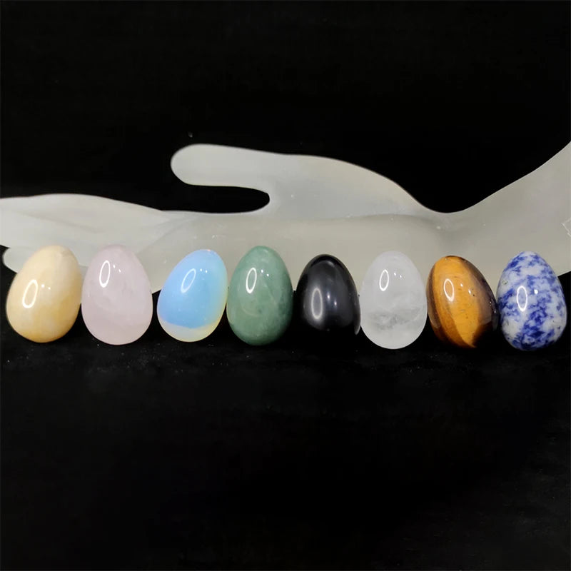 Natural Crystal Stone Egg Polished Agate Quartz Obsidian Minerale Jewelry Transfer Home Decoration Healing Craft DIY Gift Toy