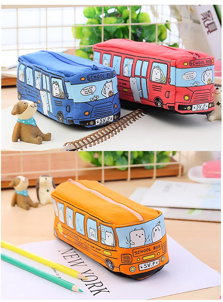 1 Pcs Colors Large Capacity Pencil Case Kawaii Pencilcase School Pen Case Supplies Pencil Bag School Box Pencils Pouch Stationer