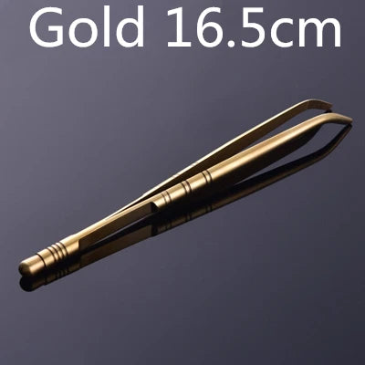 Stainless Steel Kitchen & Bar Tweezer Food Tongs Kitchen Cooking Medical Tweezer Copper/Gold/Black Plated Bar Tool