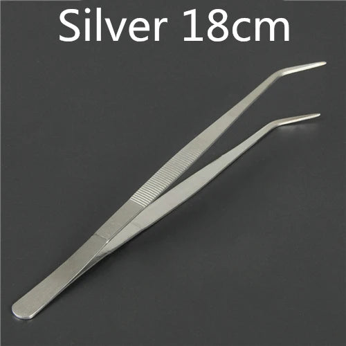Stainless Steel Kitchen & Bar Tweezer Food Tongs Kitchen Cooking Medical Tweezer Copper/Gold/Black Plated Bar Tool