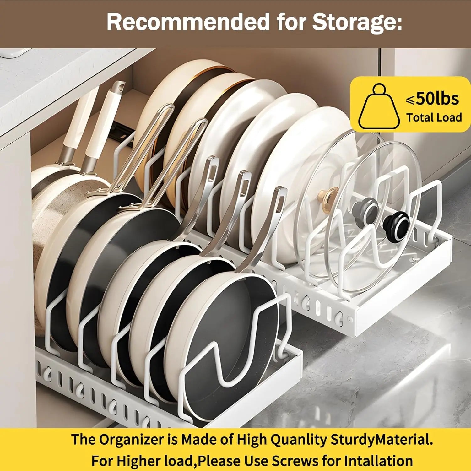 Under Cabinet Pull Out Cabinet Organizer