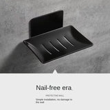 Bathroom soap box, soap box, wall-mounted non-drilling storage rack, drainage, bathroom washbasin, wall storage