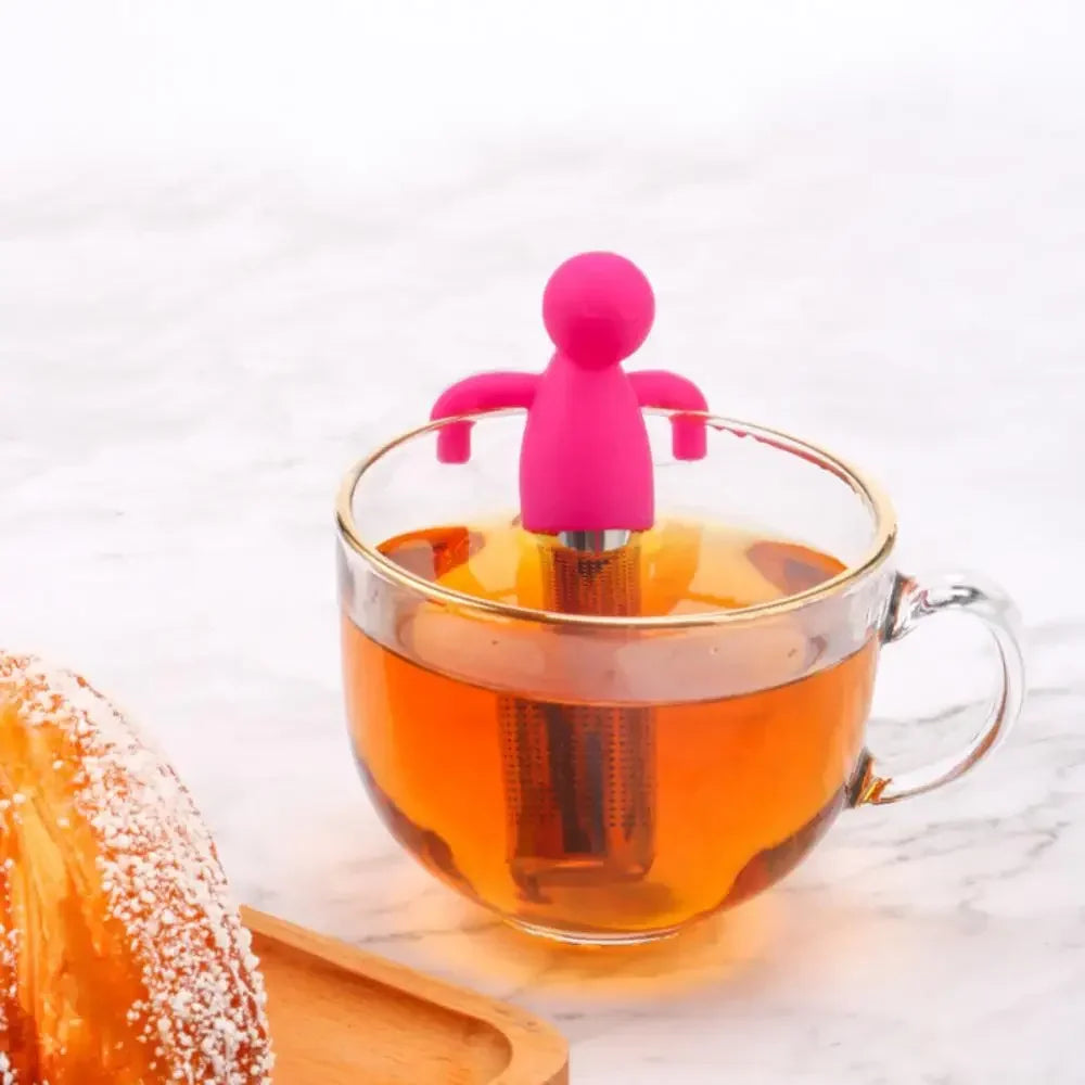 Stainless Steel Tea Infuser Kitchen Accessory Household Use Reusable Metal Makeup Brushes  Massage Kitchen Dining Bar Garden
