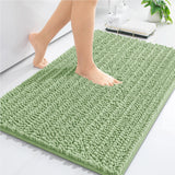 Homaxy New Chenille One Thick And Three Fine Floor Mat Indoor Non Slip Doormat Dirt Trap Absorbs Water Comfortable Bathroom Mats
