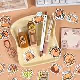 Cartoon Capybara Pattern Stationery Set Student Learning Stationery Set Cute Cartoon School Supplies Creative Gift