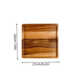 Japanese solid wood fruit plate factory wholesale wooden tray multi-size high-value fruit tray snack plate