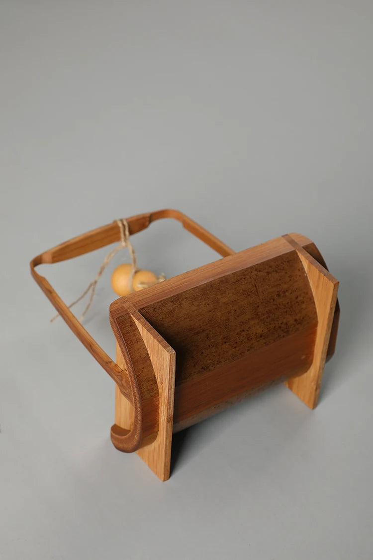 Vintage Bamboo Fruit Tray Chinese Style Tea Snack Basket Elegant Nut Dish Compact Dessert Storage Basket