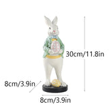 New Easter Rabbit Figurine Easter Egg Decoration Ornament Home Outdoor Garden Garden Gardening Resin Crafts
