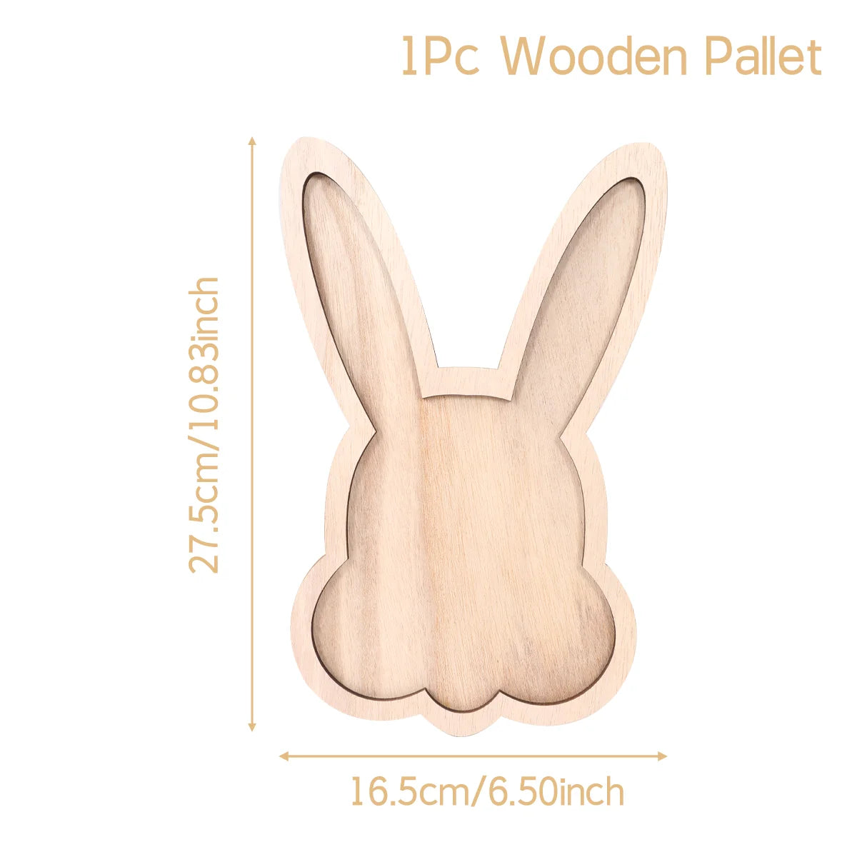 Easter Bunny Egg Wooden Tray Food Plate Fruit Serving Bread Display Wooden Spring Decor Kids Child Cake Decor Easter Supplies