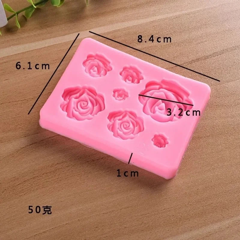 Peony Flower Silicone Molds Wedding Cupcake Topper Fondant Cake Decorating Tools Soap Resin Clay Candy Chocolate Gumpaste Moulds