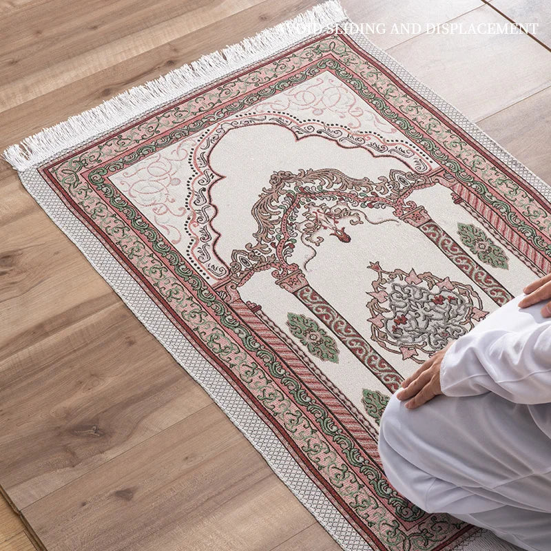 Light, portable and foldable gold gauze cotton prayer blanket Ramadan prayer blanket Islamic prayer blanket