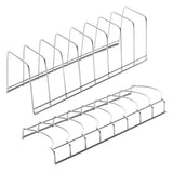 Stainless Steel Dish Draining Rack Multipurpose Silver Plates Storage Rack Space Saving Bowls Plates Drainer Holder Kitchen