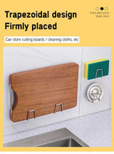Kitchen Sponge Storage Rack Household Sink Wall Hanging Stainless Steel  Dish Cloth Sponge Drain Rack Debris Organizer