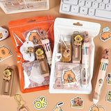 Cartoon Capybara Pattern Stationery Set Student Learning Stationery Set Cute Cartoon School Supplies Creative Gift