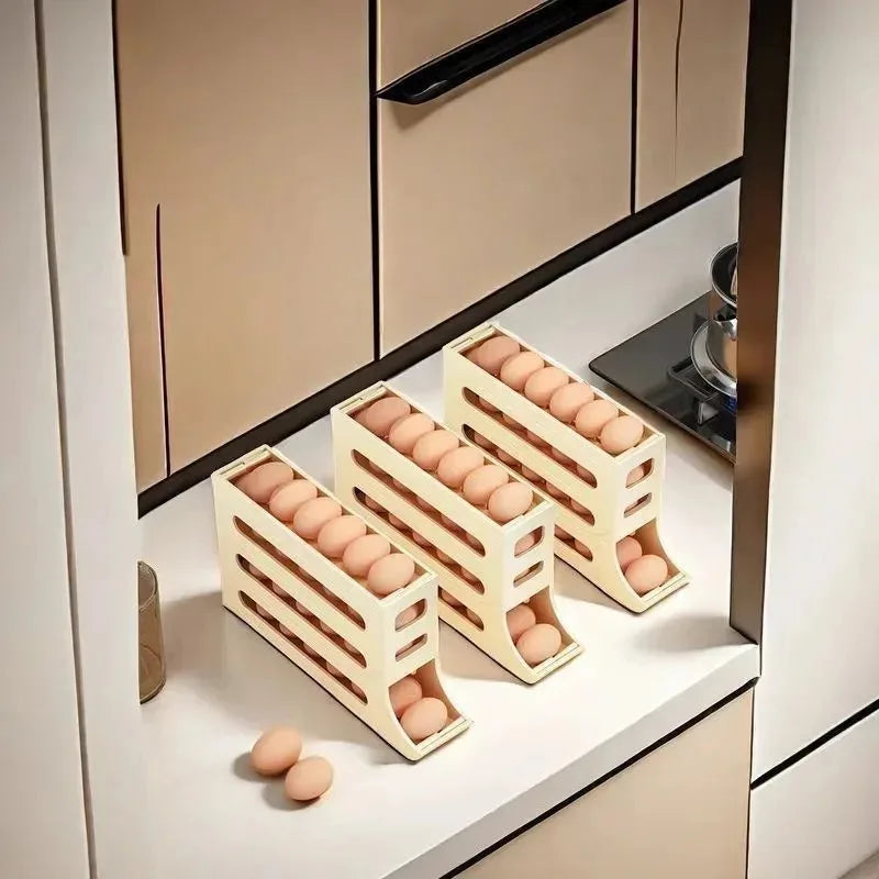 Kitchen Egg Box Storage Box Refrigerator Large Capacity Egg Storage Box Container Refrigerator Egg Organizer