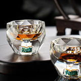 Diamond Faced Shot Glasses