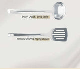 Outdoor Camping Kitchenware 8-Piece Set Comes with A Full Set of Thickened Cookware Storage Kit Cutlery Camping Supplies Tools
