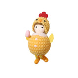 Cute Easter Chick Pendant Soft Animal Round-bellied Girl Pendant Funny Easter Eggs Hanging Ornaments Birthday Party