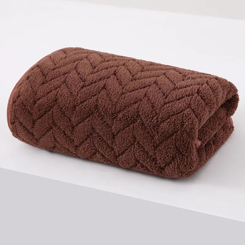 High quality thick coral velvet bath towels, soft and absorbent towels, sports beach towels for home and hotel use