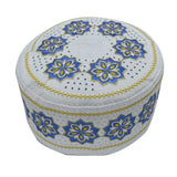 2023 New Muslim Prayer Hats Breathable Headware Kufi Hat Men Islam Skull Cap Ramadan Eid Gift Embroidery Man Hat