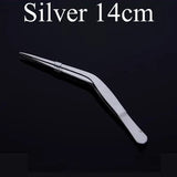 Stainless Steel Kitchen & Bar Tweezer Food Tongs Kitchen Cooking Medical Tweezer Copper/Gold/Black Plated Bar Tool