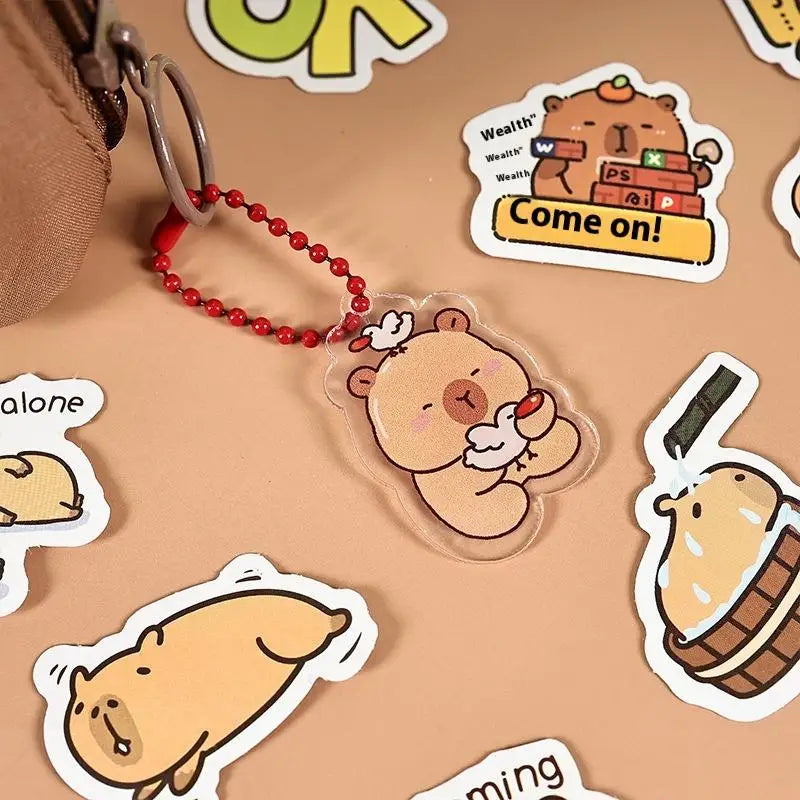 Cartoon Capybara Pattern Stationery Set Student Learning Stationery Set Cute Cartoon School Supplies Creative Gift