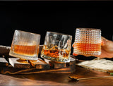 Classic WoodBase Rotatable Whiskey Glass