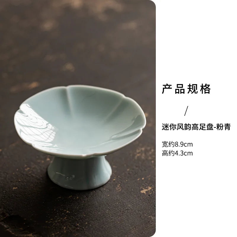 Serving Platter Decoration Modern Multipurpose Ceramic Tray Serving Plate Fruit Bowl for Fruit Dessert Cupcake Nut Family