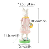 New Easter Rabbit Figurine Easter Egg Decoration Ornament Home Outdoor Garden Garden Gardening Resin Crafts