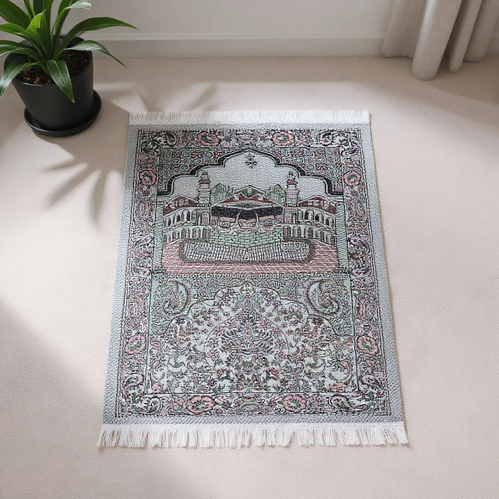 Light, portable and foldable gold gauze cotton prayer blanket Ramadan prayer blanket Islamic prayer blanket