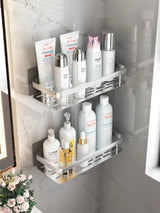 Wall Hanging Corner Rectangular Rack Bathroom Shelf Towel Rack Shelves Wall Shower  Shampoo Rack No Drill Shelf Tripod