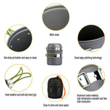 Camping Pots Cookware Set Portable Outdoor Cooking  Tableware for Hiking Trekking Picnic Fishing Mountaineering