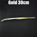 Stainless Steel Kitchen & Bar Tweezer Food Tongs Kitchen Cooking Medical Tweezer Copper/Gold/Black Plated Bar Tool