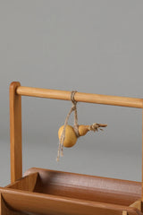 Vintage Bamboo Fruit Tray Chinese Style Tea Snack Basket Elegant Nut Dish Compact Dessert Storage Basket