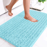 Homaxy New Chenille One Thick And Three Fine Floor Mat Indoor Non Slip Doormat Dirt Trap Absorbs Water Comfortable Bathroom Mats