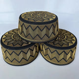 Muslim Caps For Men Clothing Tax Products Turkey Prayer Mesh Glod Hat Kippa Islamic Kufi Topi Embriodery 03295