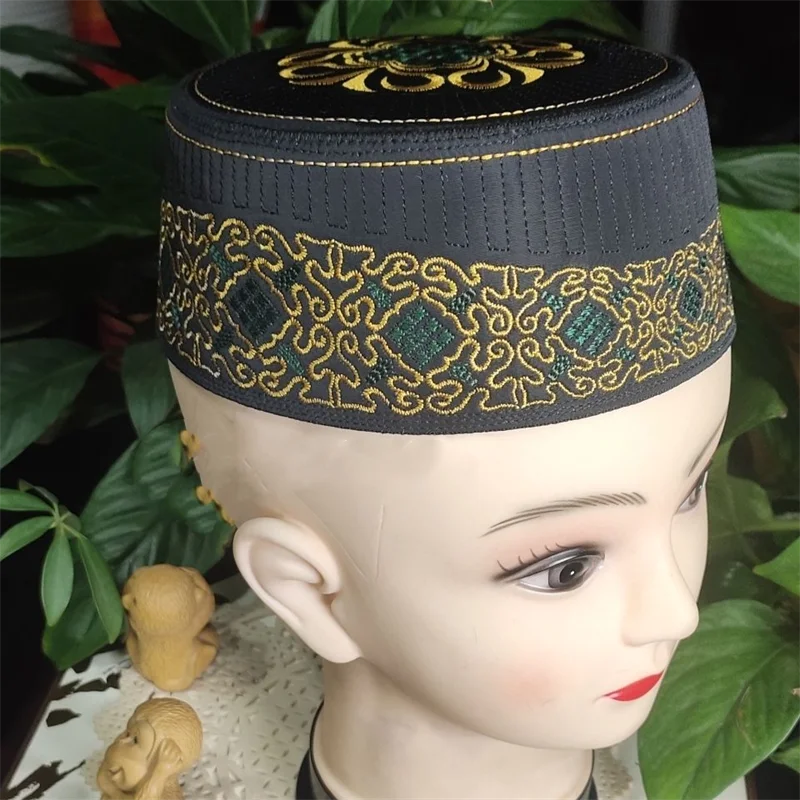 Muslim Caps For Men Colthing Prayer Hat Kufi Islamic Tax Products Kippa Hijab Saudi Arabia Jewish Embroidery 03122