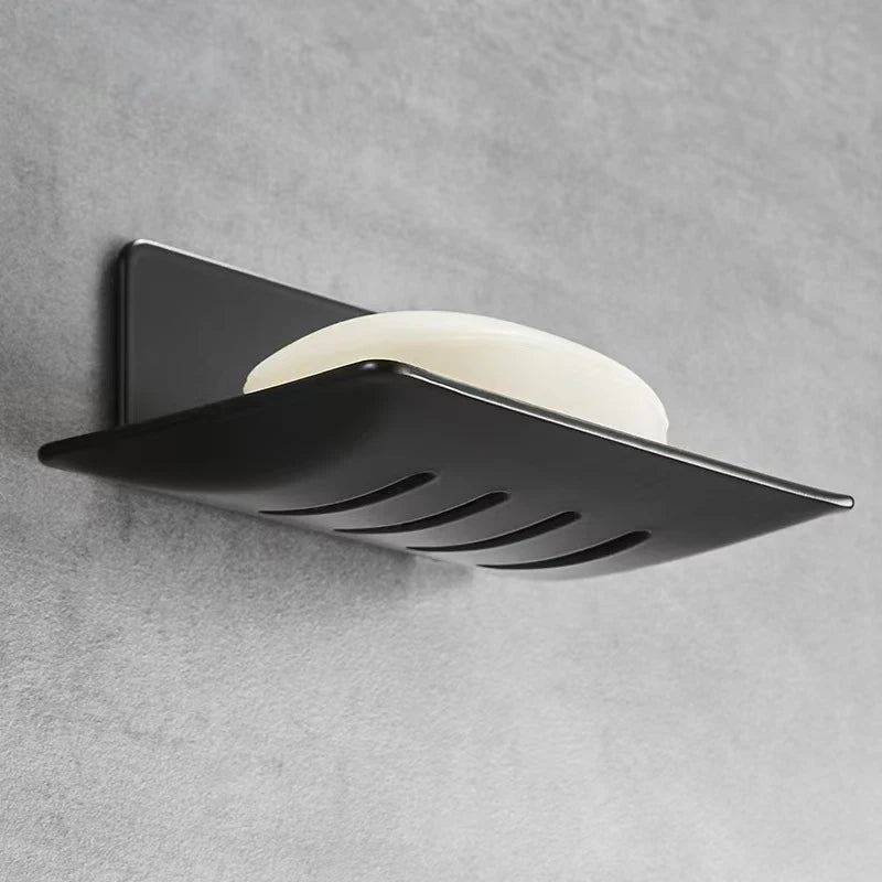 Bathroom soap box, soap box, wall-mounted non-drilling storage rack, drainage, bathroom washbasin, wall storage