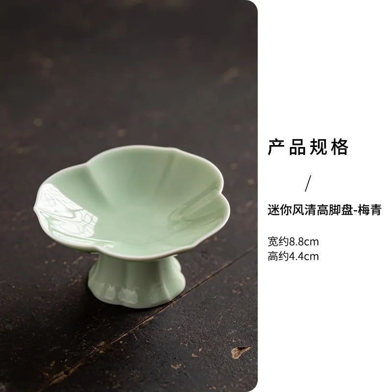 Serving Platter Decoration Modern Multipurpose Ceramic Tray Serving Plate Fruit Bowl for Fruit Dessert Cupcake Nut Family