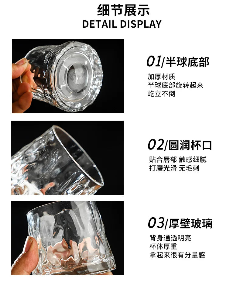 Classic WoodBase Rotatable Whiskey Glass