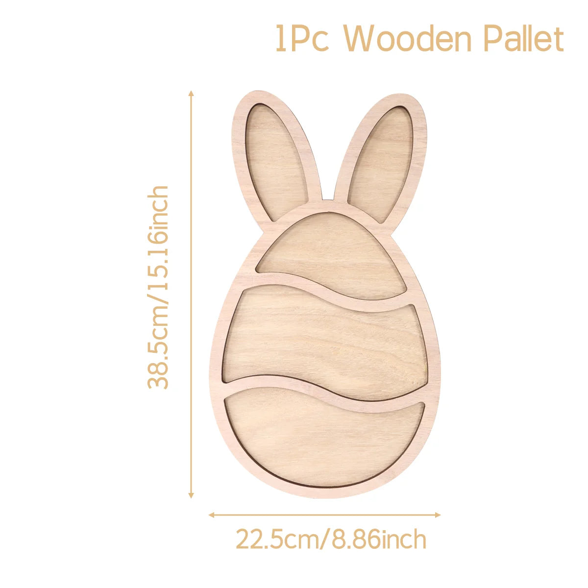 Easter Bunny Egg Wooden Tray Food Plate Fruit Serving Bread Display Wooden Spring Decor Kids Child Cake Decor Easter Supplies