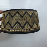 Muslim Caps For Men Clothing Tax Products Turkey Prayer Mesh Glod Hat Kippa Islamic Kufi Topi Embriodery 03295
