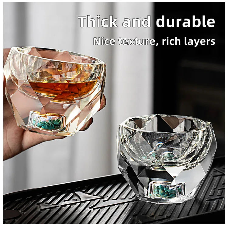Diamond Faced Shot Glasses