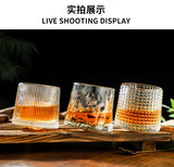 Classic WoodBase Rotatable Whiskey Glass