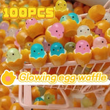 Easter Eggshell Chick Micro Landscape Decorations Glowing Easter Eggs Ornament Kids Novelty Toys Easter Decor DIY Gifts