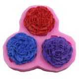 Peony Flower Silicone Molds Wedding Cupcake Topper Fondant Cake Decorating Tools Soap Resin Clay Candy Chocolate Gumpaste Moulds